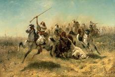 Arab Horseman (Oil on Canvas)-Adolf Schreyer-Giclee Print