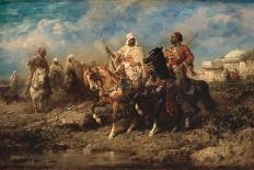 Arab Horsemen on the March-Adolf Schreyer-Giclee Print