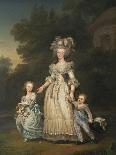 Queen Marie Antoinette with her Children in the Park of Trianon, 1785-Adolf Ulrich Wertmuller-Giclee Print