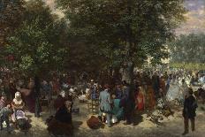 Une Apres-Midi Au Jardin Des Tuileries, Paris  Peinture D'adolph Friedrich Von Menzel (1815-1905)-Adolph Friedrich Erdmann von Menzel-Giclee Print