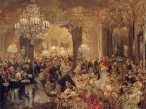 The Dinner at the Ball, 1878-Adolph Friedrich von Menzel-Framed Giclee Print