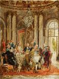 The Round Table of Frederick II at Sanssouci (Sketc), 1848-Adolph Friedrich von Menzel-Giclee Print