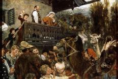 A Travelling Circus (Cameleers in Partenkirche), 1884-Adolph Menzel-Giclee Print