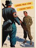 Loose Talk Can Cause This, 1942-Adolph Treidler-Giclee Print