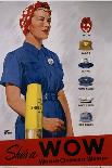 For Every Fighter a Woman Worker, 1st World War Ywca Propaganda Poster-Adolph Treidler-Giclee Print