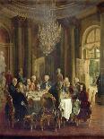 Flute Concert with Frederick the Great in Sanssouci-Adolph von Menzel-Giclee Print