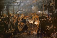 The Iron-Rolling Mill-Adolph von Menzel-Framed Giclee Print