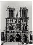 Facade of Notre-Dame, Paris, Late 19th Century-Adolphe Giraudon-Framed Giclee Print
