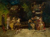 Nocturnal Feast, 1875 (Oil on Canvas)-Adolphe Joseph Thomas Monticelli-Giclee Print