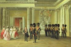 The Heraldic Hall in the Winter Palace, St Petersburg, 1838-Adolphe Ladurner-Mounted Giclee Print