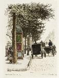 Boulevard Bonne Nouvelle: Poste de Police-Adolphe Martial-Potémont-Framed Giclee Print