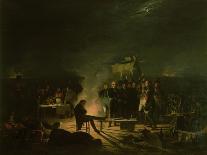 Bivouac de Napoléon Ier sur le champ de bataille de Wagram pendant la nuit du 5 au 6 juillet 1809-Adolphe Roehn-Framed Giclee Print