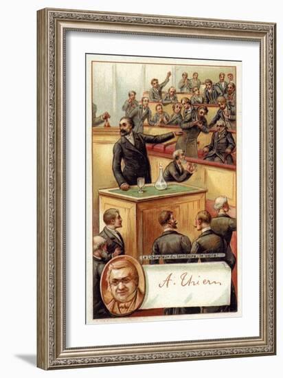 Adolphe Thiers Acclaimed in the French National Asssembly-null-Framed Giclee Print