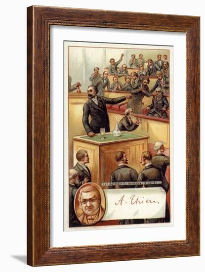 Adolphe Thiers Acclaimed in the French National Asssembly-null-Framed Giclee Print