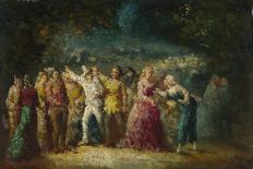 On the Swing, 19th Century-Adolphe-Thomas-Joseph Monticelli-Framed Giclee Print