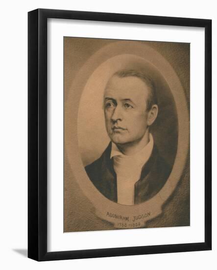 Adoniram Judson, Jr. (1788-1850), American Congregationalist and later Baptist missionary, c1910s-Unknown-Framed Giclee Print