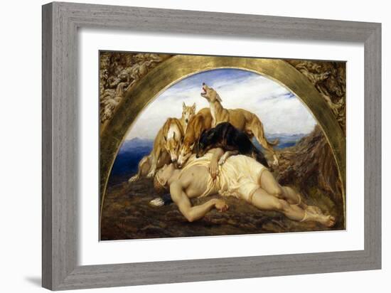 Adonis Wounded-Briton Rivière-Framed Giclee Print