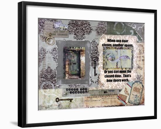 Adoor Me-Let Your Art Soar-Framed Giclee Print