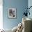 Adorable Baby Brushing Teeth While Sitting in Sink-null-Framed Photographic Print displayed on a wall