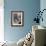 Adorable Baby Brushing Teeth While Sitting in Sink-null-Framed Photographic Print displayed on a wall