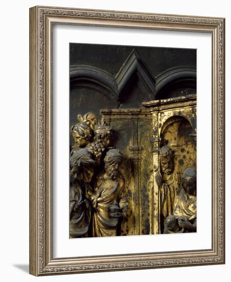 Adoration of Magi, Bronze Panel-Lorenzo Ghiberti-Framed Giclee Print