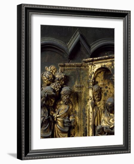 Adoration of Magi, Bronze Panel-Lorenzo Ghiberti-Framed Giclee Print