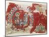 Adoration of Magi, Fabric, Coptic Civilization, 8th Century-null-Mounted Giclee Print