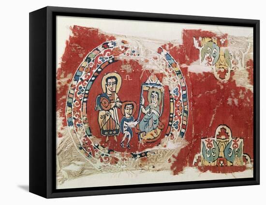 Adoration of Magi, Fabric, Coptic Civilization, 8th Century-null-Framed Premier Image Canvas