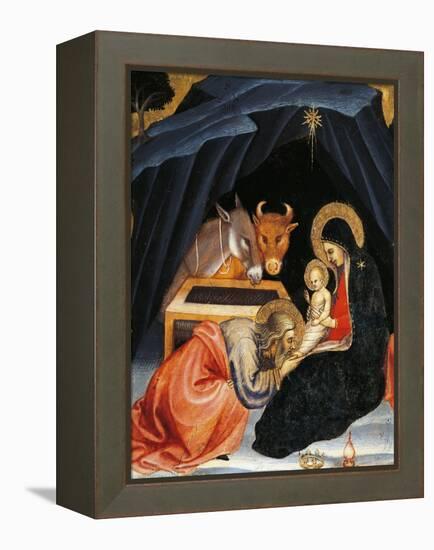 Adoration of Magi-Taddeo di Bartolo-Framed Premier Image Canvas