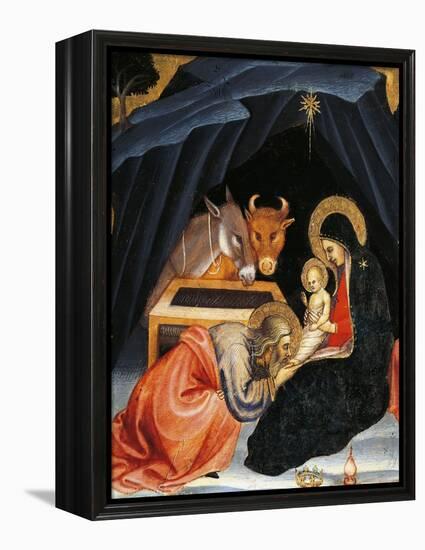 Adoration of Magi-Taddeo di Bartolo-Framed Premier Image Canvas