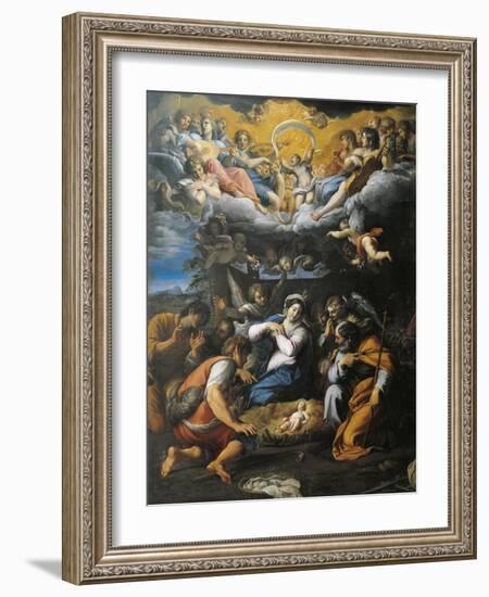 Adoration of Shepherds-Annibale Carracci-Framed Giclee Print