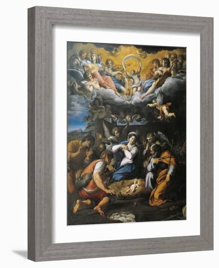 Adoration of Shepherds-Annibale Carracci-Framed Giclee Print