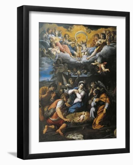 Adoration of Shepherds-Annibale Carracci-Framed Giclee Print
