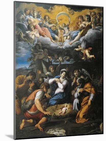 Adoration of Shepherds-Annibale Carracci-Mounted Giclee Print