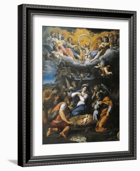 Adoration of Shepherds-Annibale Carracci-Framed Giclee Print