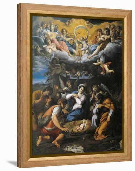 Adoration of Shepherds-Annibale Carracci-Framed Premier Image Canvas