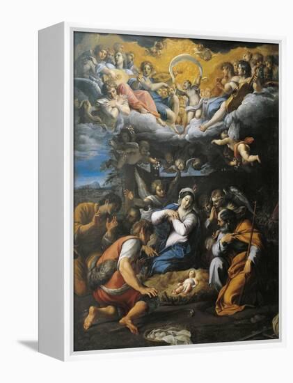 Adoration of Shepherds-Annibale Carracci-Framed Premier Image Canvas