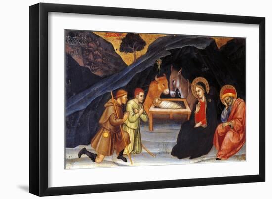 Adoration of Shepherds-Taddeo di Bartolo-Framed Giclee Print