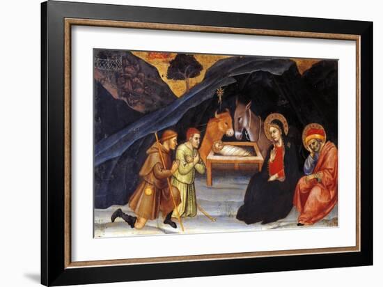 Adoration of Shepherds-Taddeo di Bartolo-Framed Giclee Print