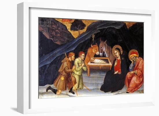 Adoration of Shepherds-Taddeo di Bartolo-Framed Giclee Print