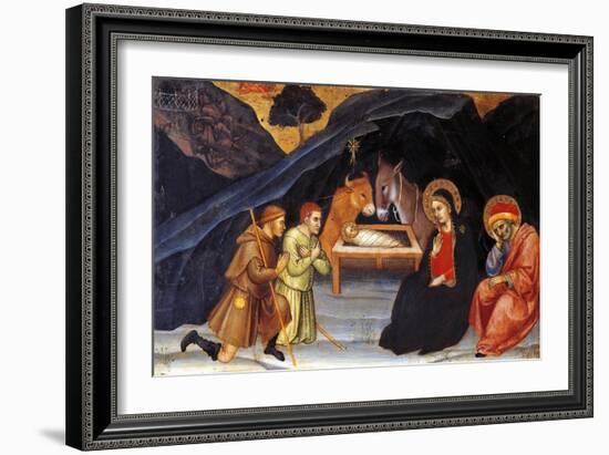 Adoration of Shepherds-Taddeo di Bartolo-Framed Giclee Print