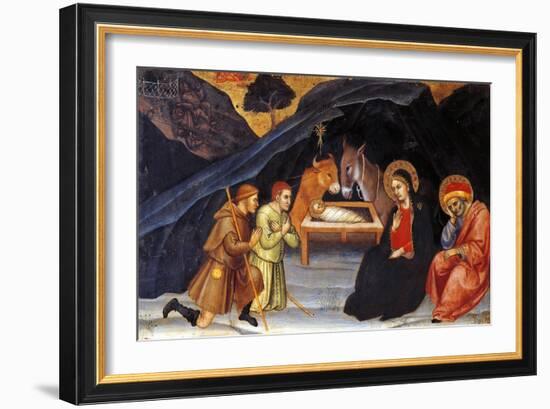 Adoration of Shepherds-Taddeo di Bartolo-Framed Giclee Print