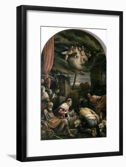 Adoration of Shepherds-Jacopo Bassano-Framed Giclee Print