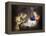 Adoration of the Child, 1619-20 (Oil on Canvas)-Gerrit van Honthorst-Framed Premier Image Canvas