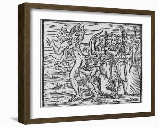 Adoration of the Devil, 17th Century-Middle Temple Library-Framed Photographic Print