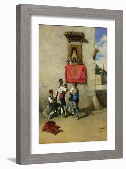 Adoration of the Image of Our Lady Del Pilar of Zaragoza-Filippo Indoni-Framed Giclee Print