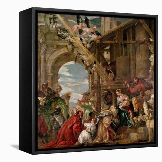 Adoration of the Kings, 1573-Paolo Veronese-Framed Premier Image Canvas