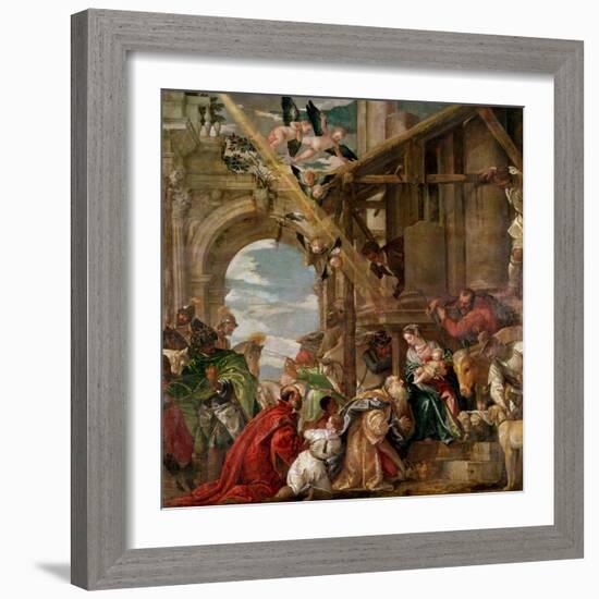 Adoration of the Kings, 1573-Paolo Veronese-Framed Giclee Print