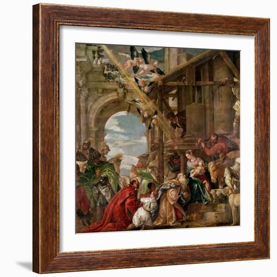 Adoration of the Kings, 1573-Paolo Veronese-Framed Giclee Print