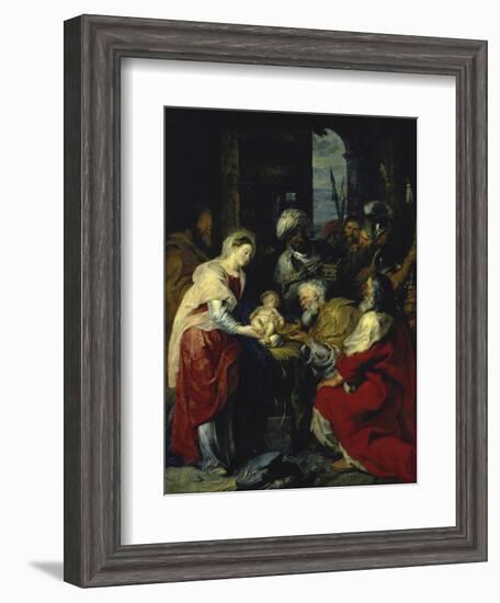 Adoration of the Kings, 17th century-Peter Paul Rubens-Framed Giclee Print